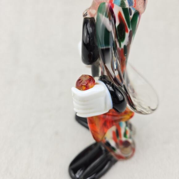 Vintage Hand blown Italian Murano glass clown sculpture - Picture 7 of 8